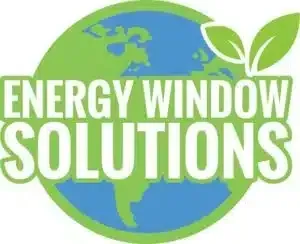 Logo with green and blue globe, white text 