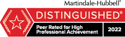 Martindale-Hubbell high professional achievement award 2022
