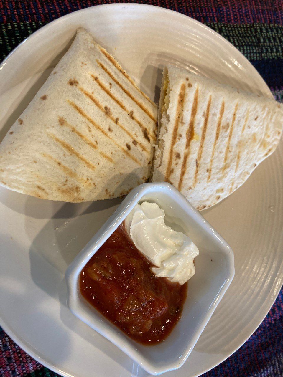 Vegetarian Breakfast Quesadillas - Cafe Quetzal, topeka KS