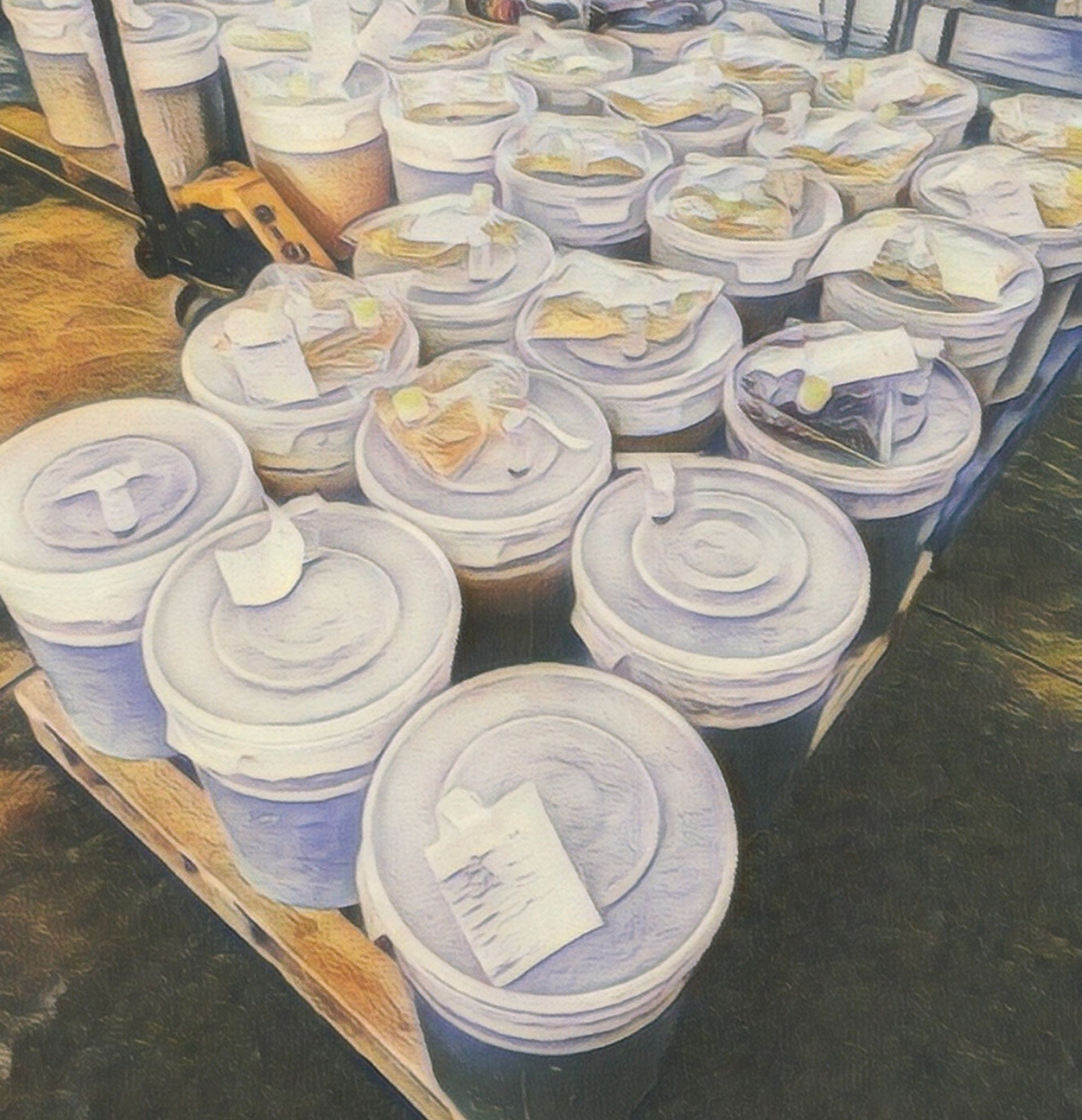 A Bunch Of Buckets Are Sitting On A Wooden Pallet | Kailua, HI | Oeno Winemaking