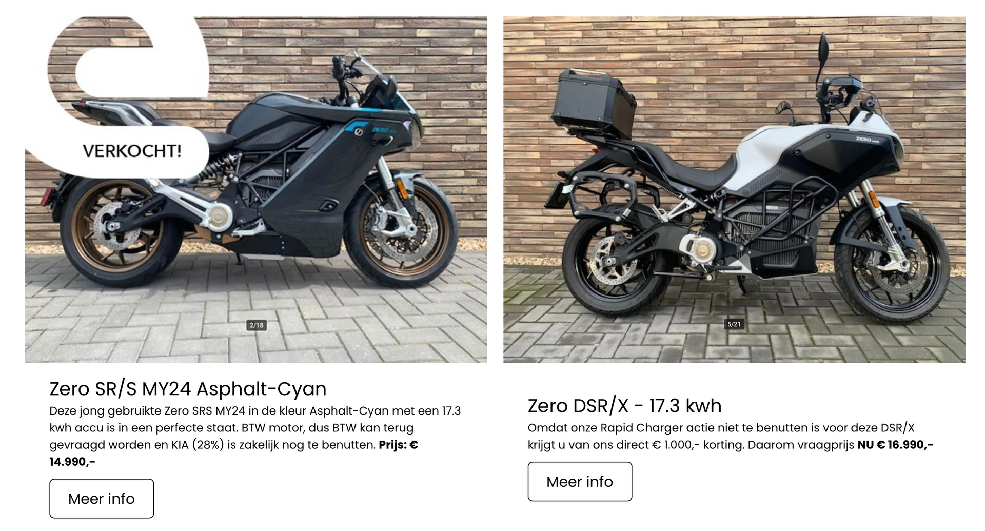 Eindejaarsaanbiedingen Electric Motorbikes