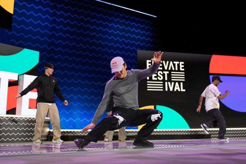 Dancers on stage at Elevate 2025 Toronto
