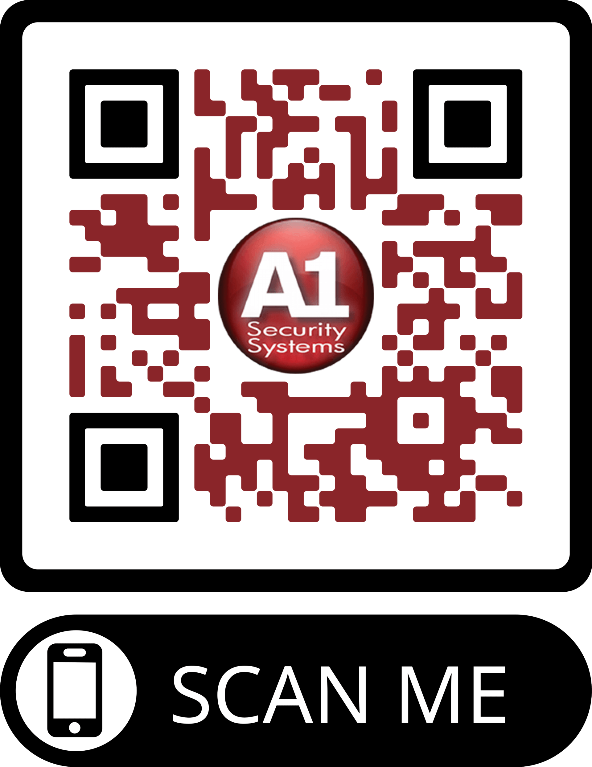 A1 Security QR code that take clients straight to Google Review page