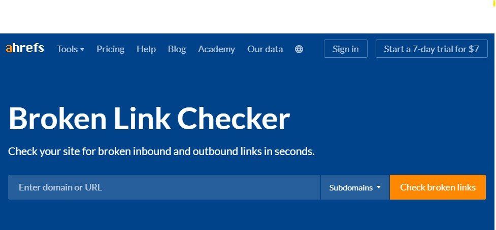 Mawazo Marketing Ahrefs broken link checker creating backlinks blog