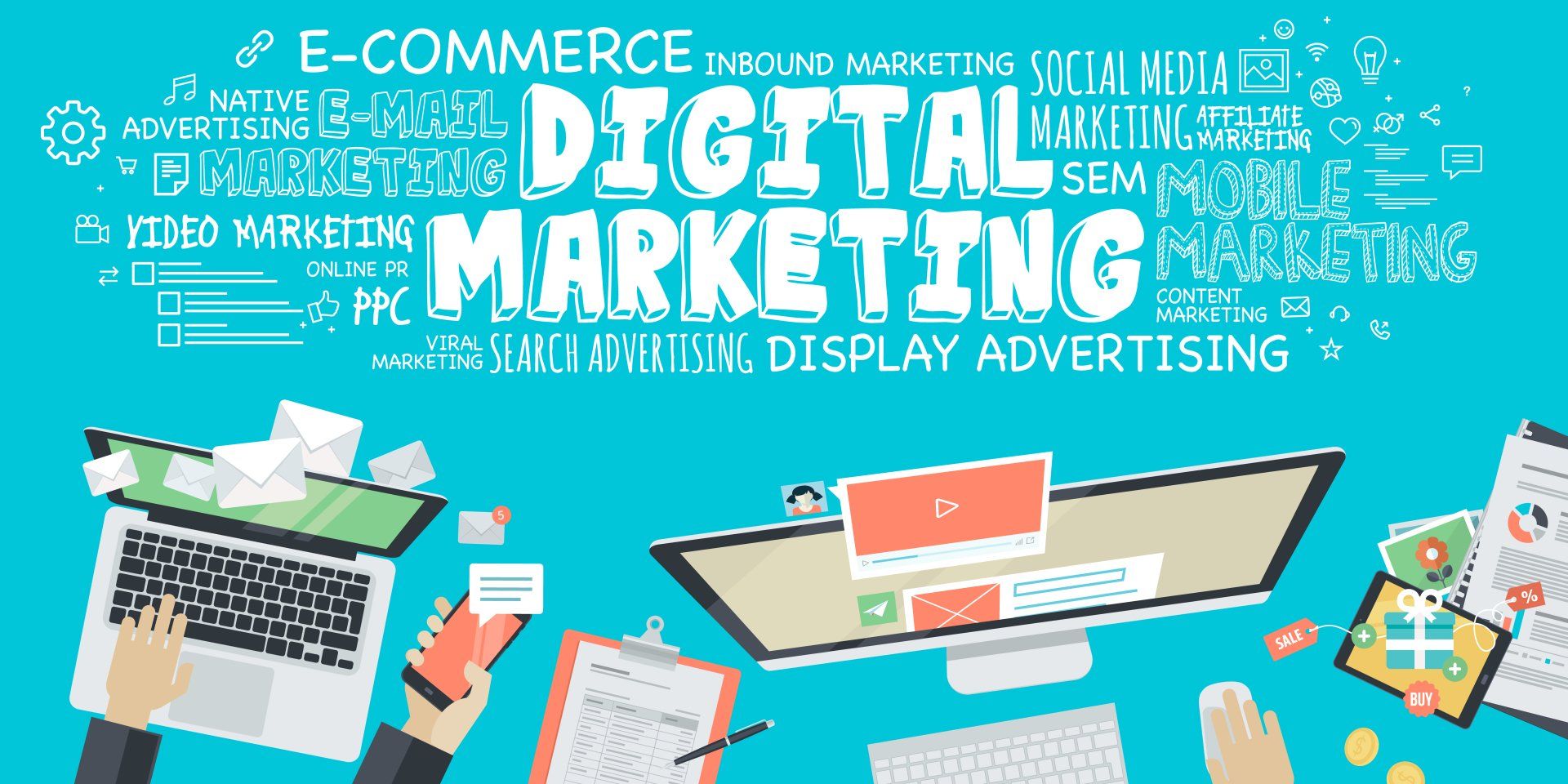 Illustration of Digital Marketing