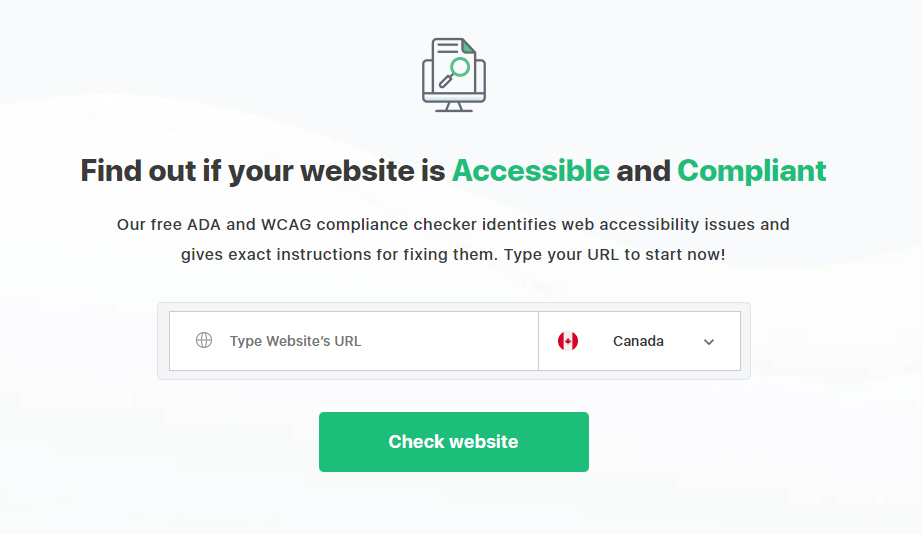 Accessibility and compliance checker