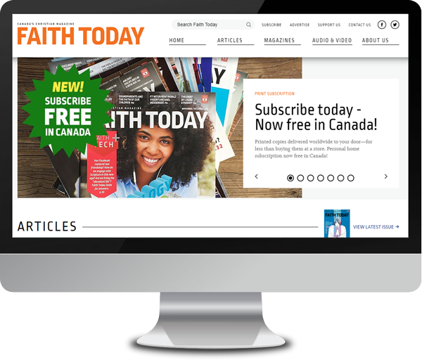 faith today homepage