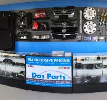 A das parts store offers all inclusive pricing