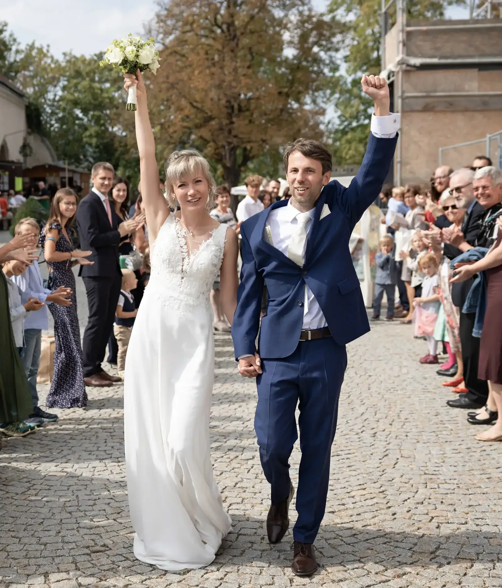 Brautpaar nach der Trauung