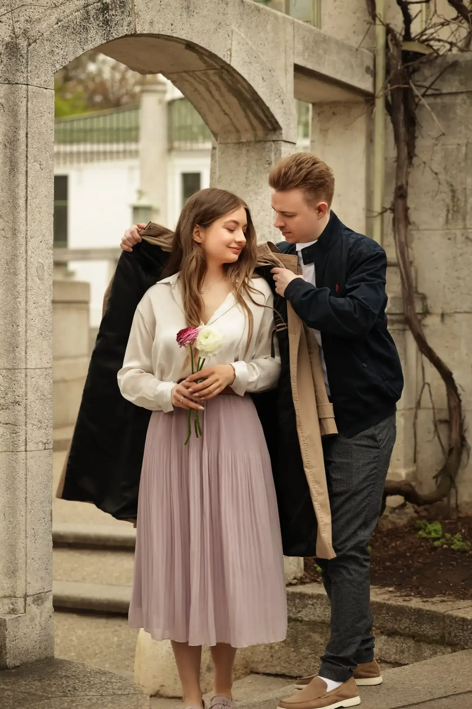 Gentleman mit seiner Dame beim Shooting