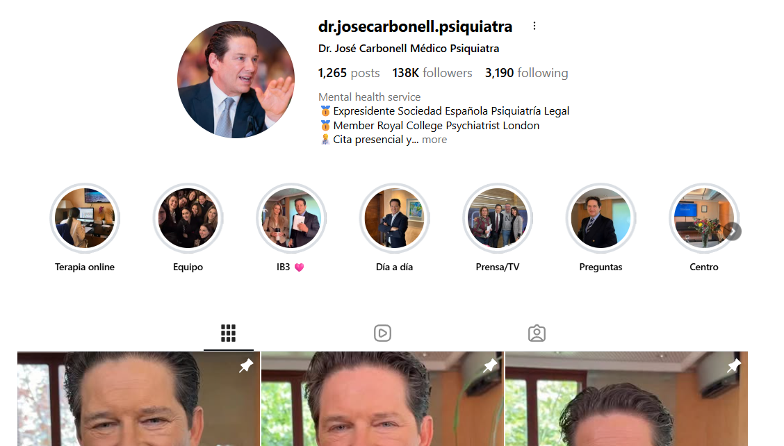 Instagram: @dr.josecarbonell.psiquiatra