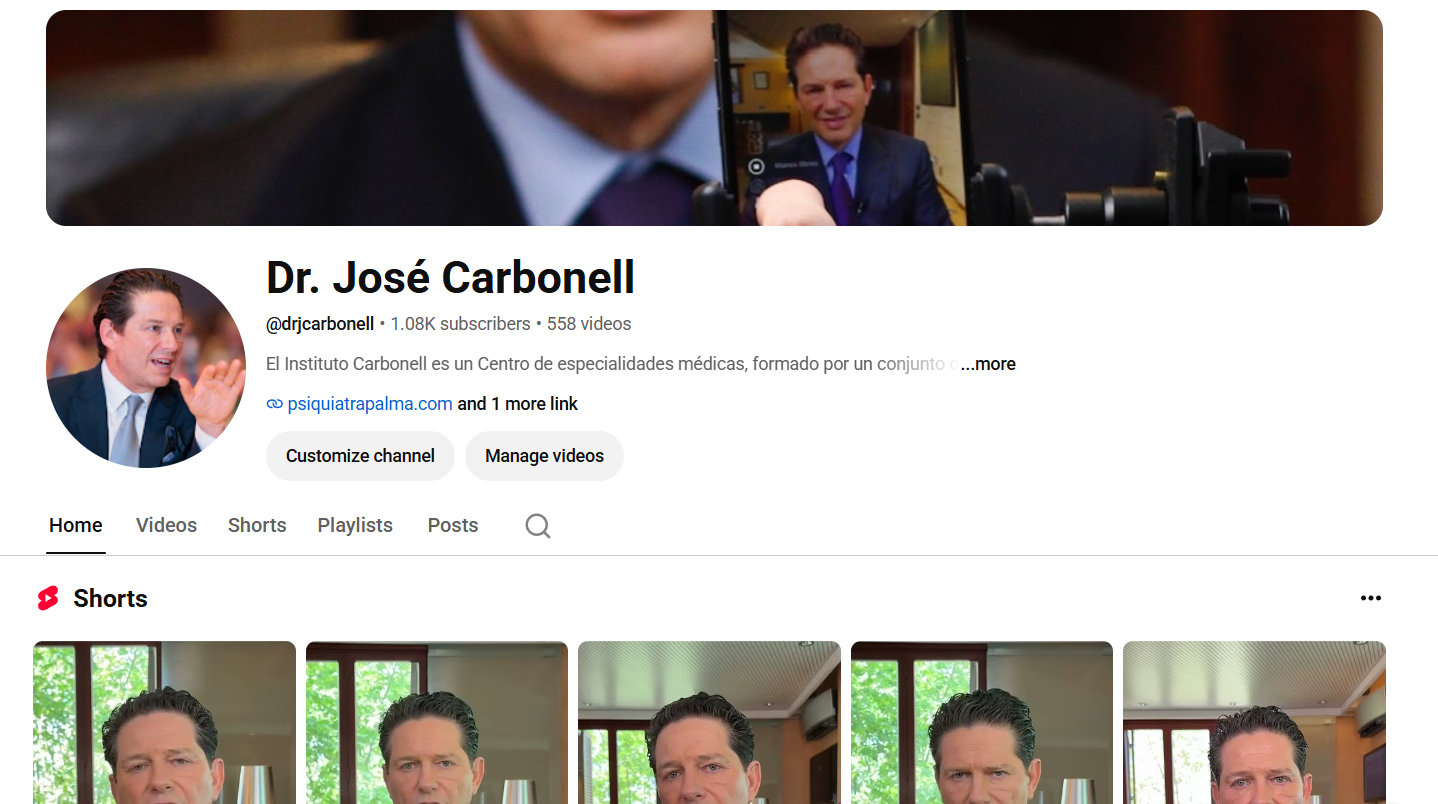 Youtube: @drjcarbonell