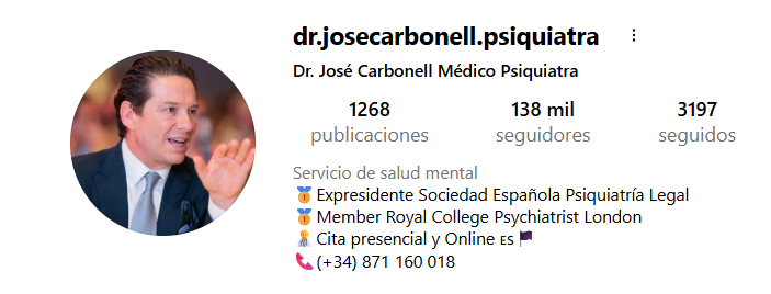 Instagram: @dr.josecarbonell.psiquiatra
