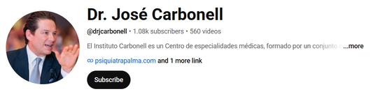 Youtube: @drjcarbonell