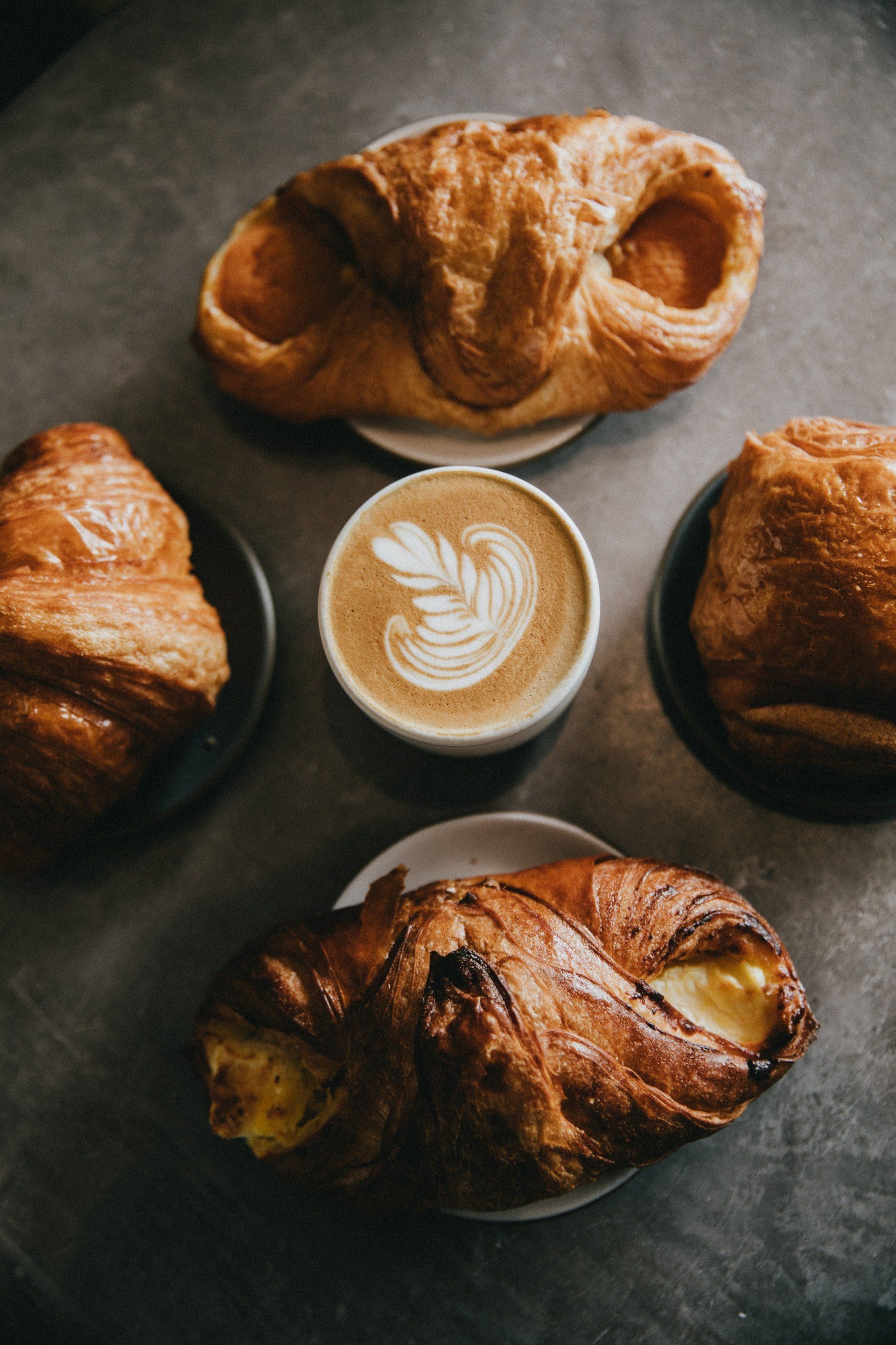 image of baked goods and coffee - breakfast