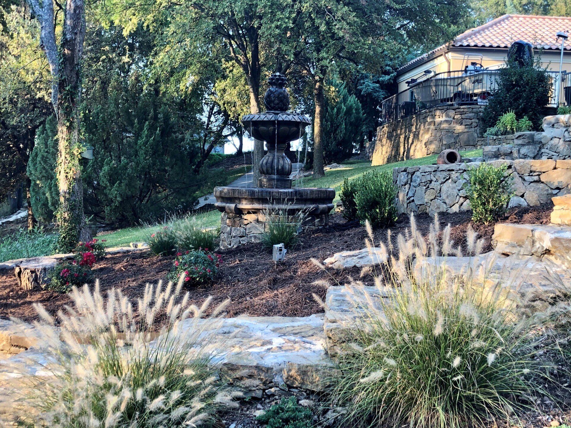 Fountain Garden — Decatur, TX — Superior Lawn & Landscape
