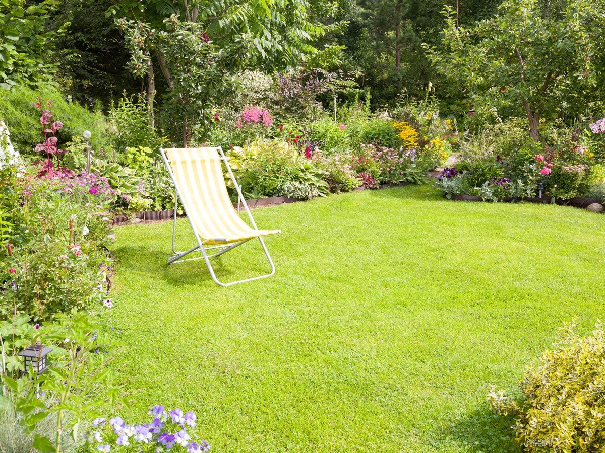 Garden Landscape With Chair — Decatur, TX — Superior Lawn & Landscape