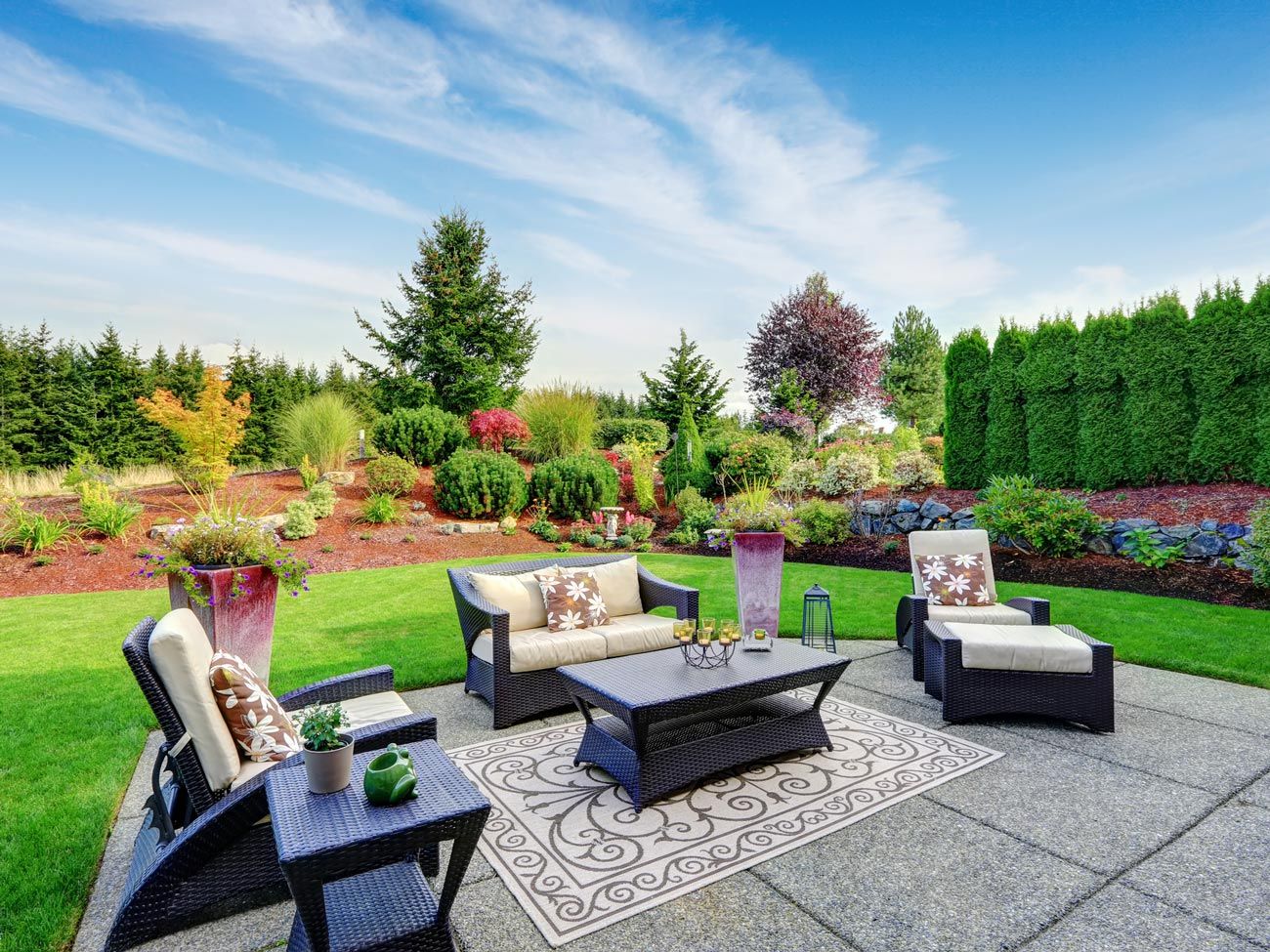 Backyard Landscape — Decatur, TX — Superior Lawn & Landscape