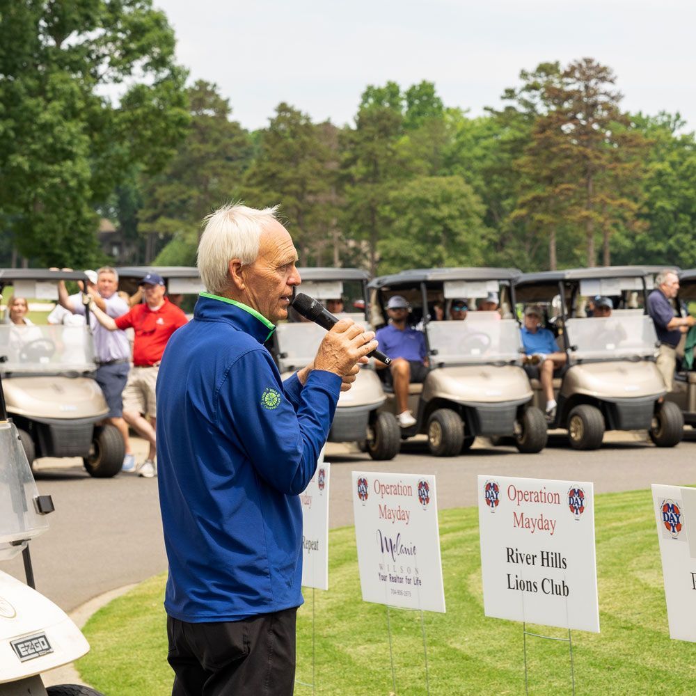 Man Talking on The Microphone — Lake Wylie, SC — Mayday Project