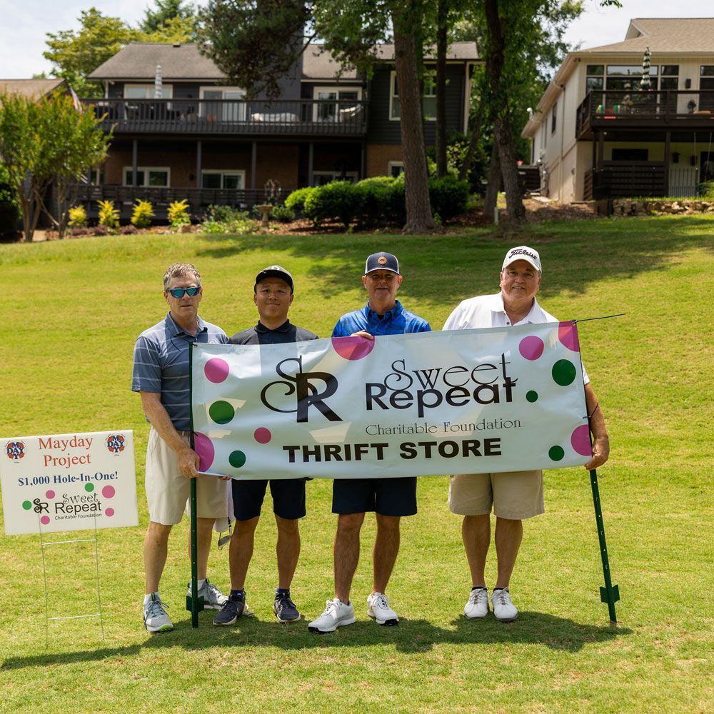 People Holding a Banner — Lake Wylie, SC — Mayday Project