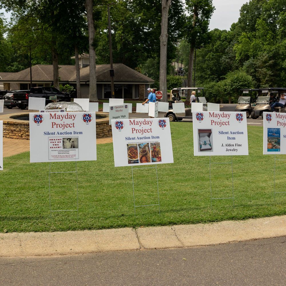 Signs on the Lawn — Lake Wylie, SC — Mayday Project
