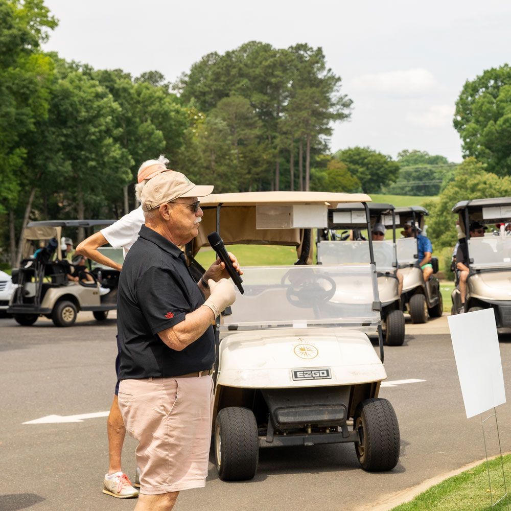 Man Speaking on The Microphone — Lake Wylie, SC — Mayday Project