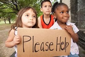 Kids Holding Sign with Please Help Written on it — Lake Wylie, SC — Mayday Project
