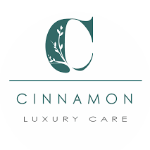 A logo for a company called cinnamon luxury care.