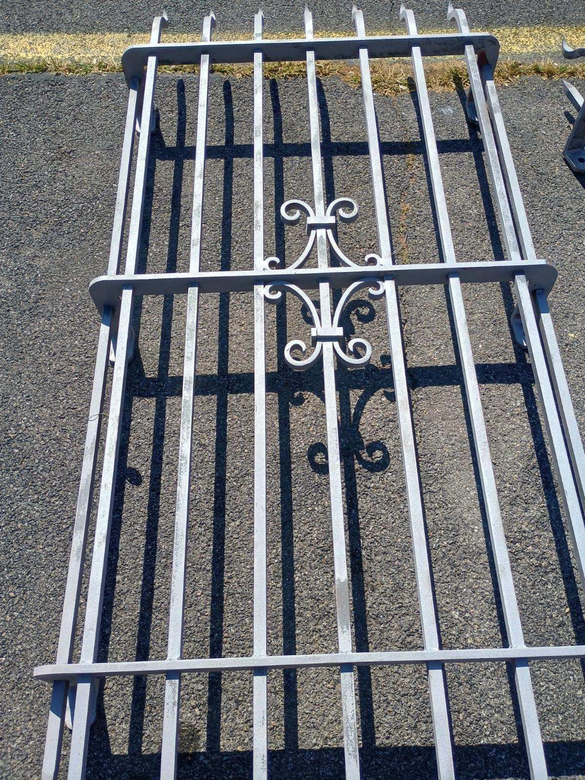 Metal gate from one of MP's previous projects, showing the clean result of Dry Ice Blasting 
