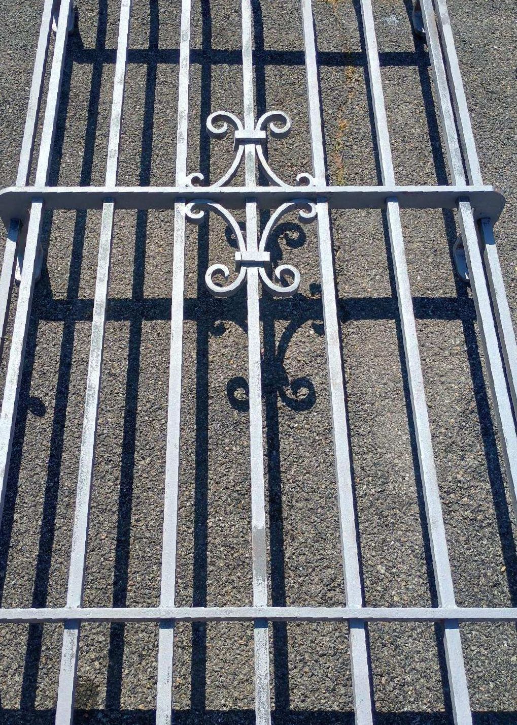A gate cleaned by dry ice blasting.