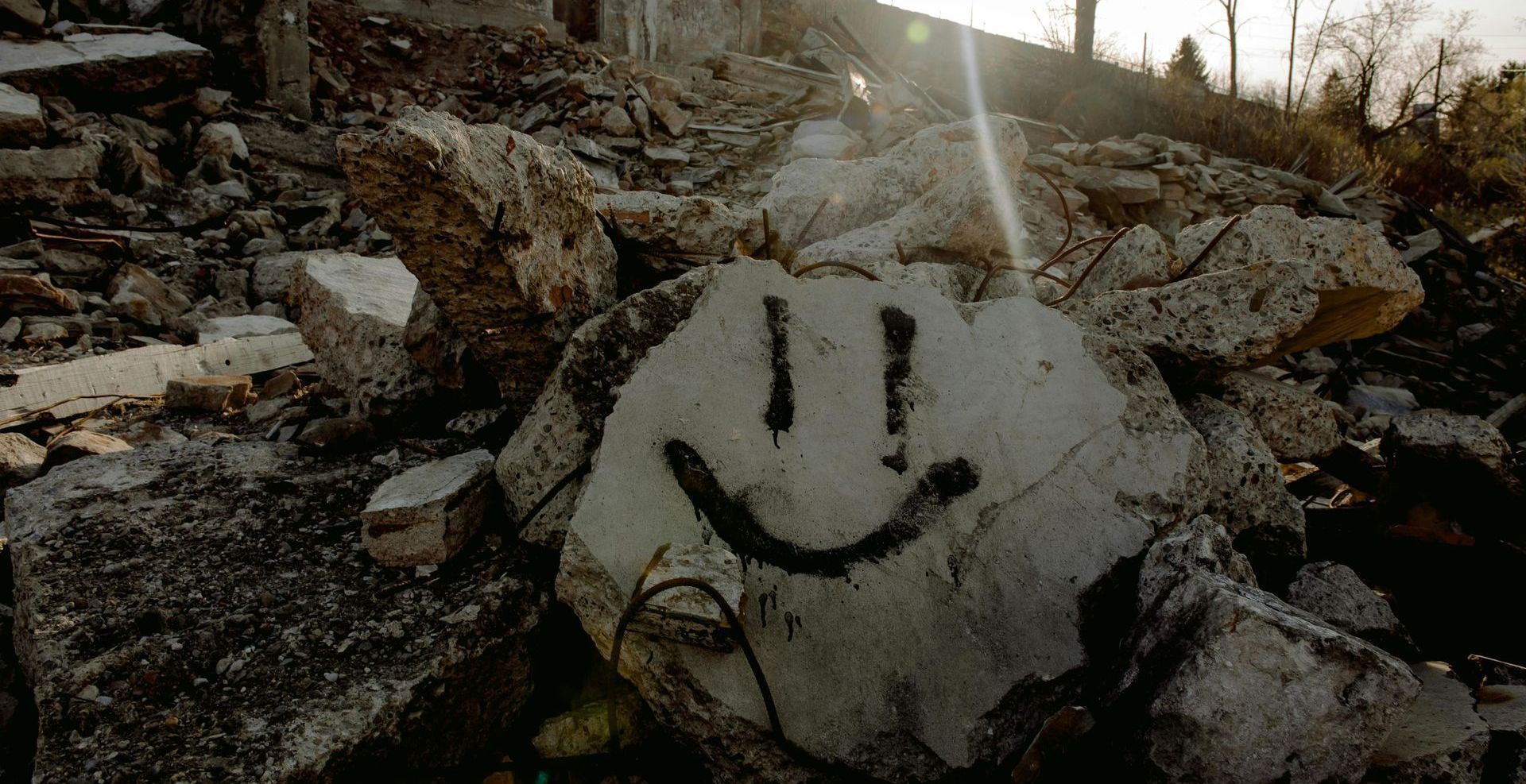 Rubble sits at a New York construction site, tested by MP Environmental