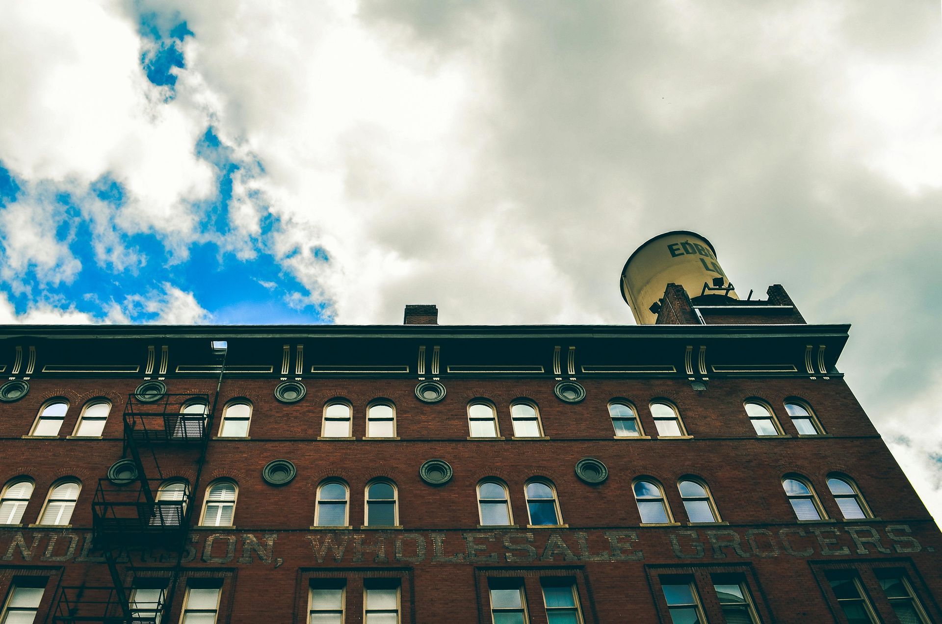 A historic factory building that has been remediated and restored