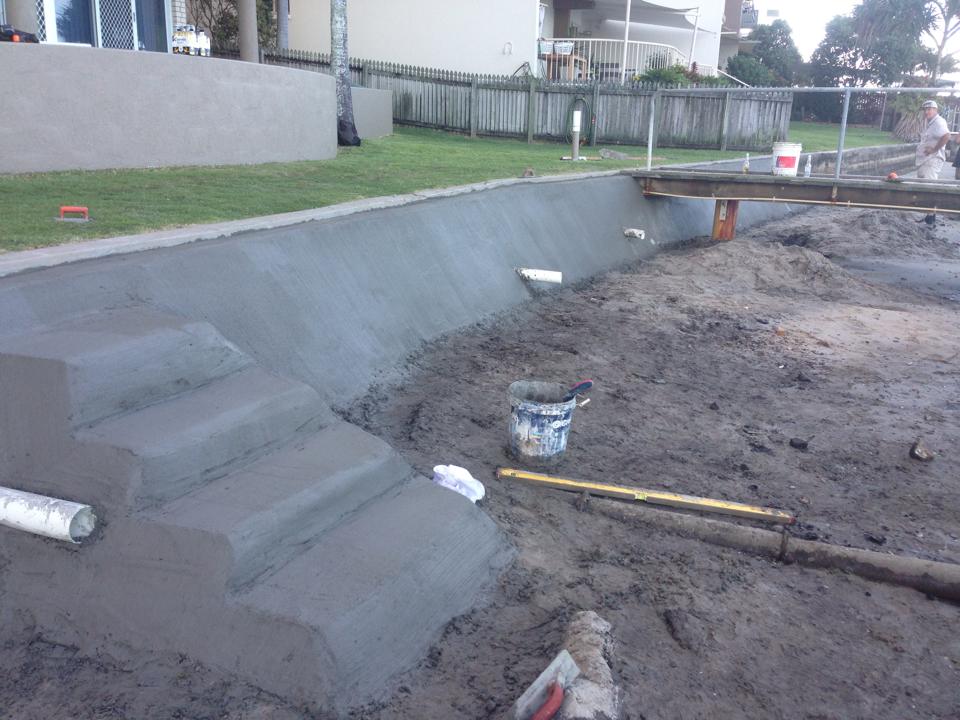 Retaining Walls And Stairs With Concrete — Masonry Construction in Sunshine Coast, QLD