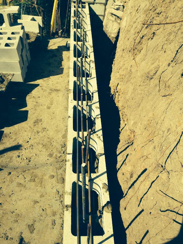 Brick Laying With Steel Bars — Masonry Construction in Sunshine Coast, QLD