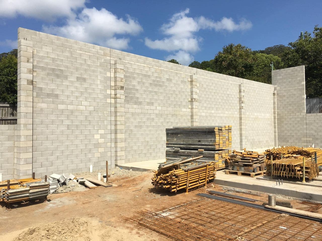 Concreting After Brick Laying — Masonry Construction in Sunshine Coast, QLD