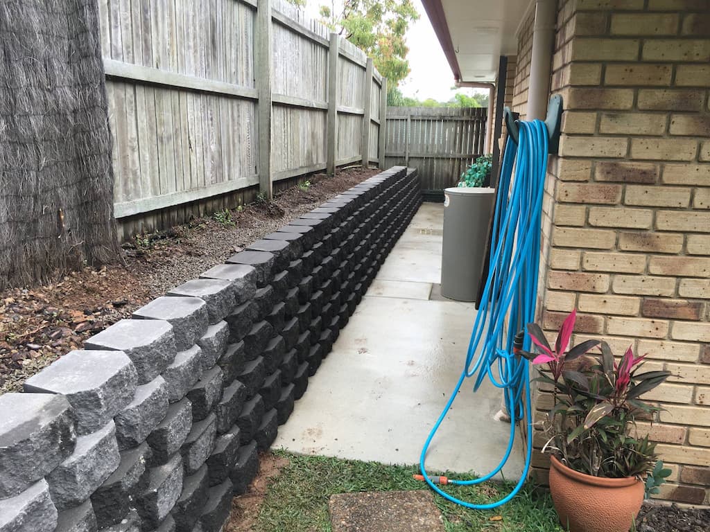 Retaining Walls At The Back — Masonry Construction in Sunshine Coast, QLD