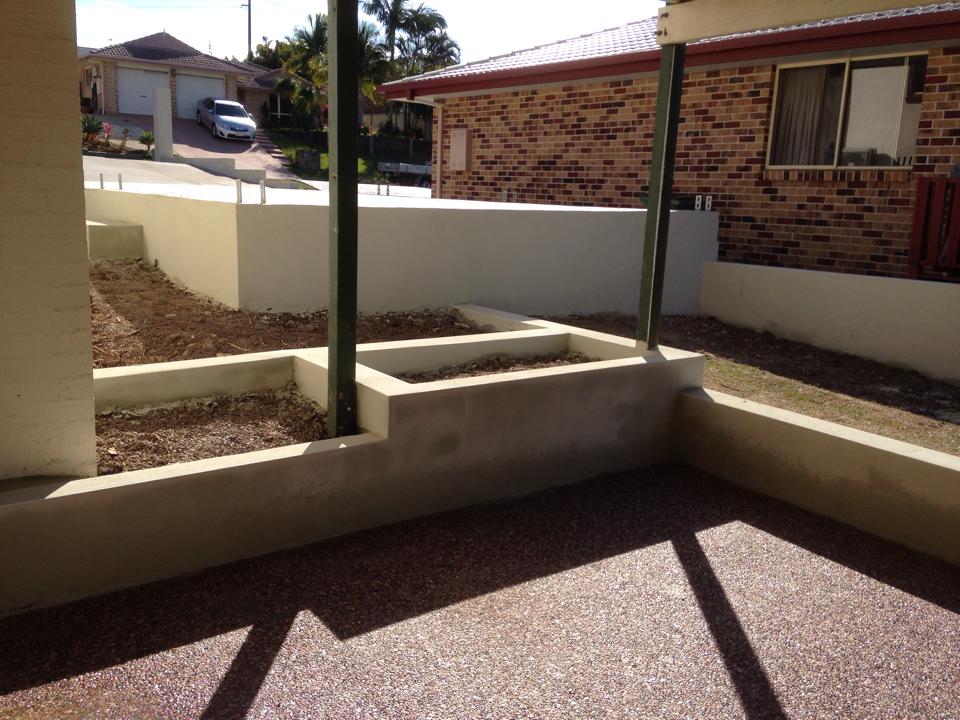 Rendered Walls At Park — Masonry Construction in Sunshine Coast, QLD