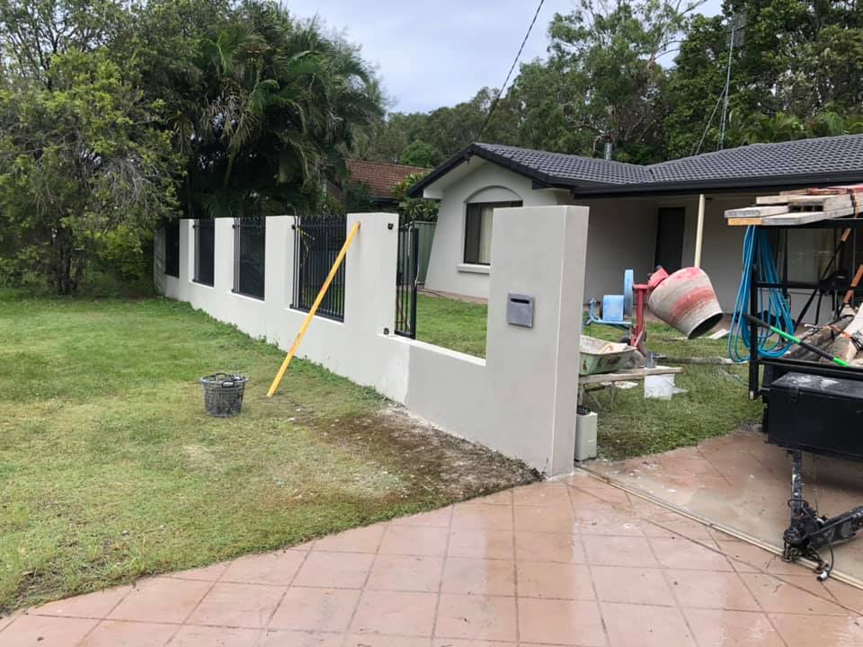 Rendered Walls — Masonry Construction in Sunshine Coast, QLD