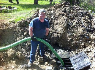 Man Draining The Septic — Septic in Mingo Junction, OH
