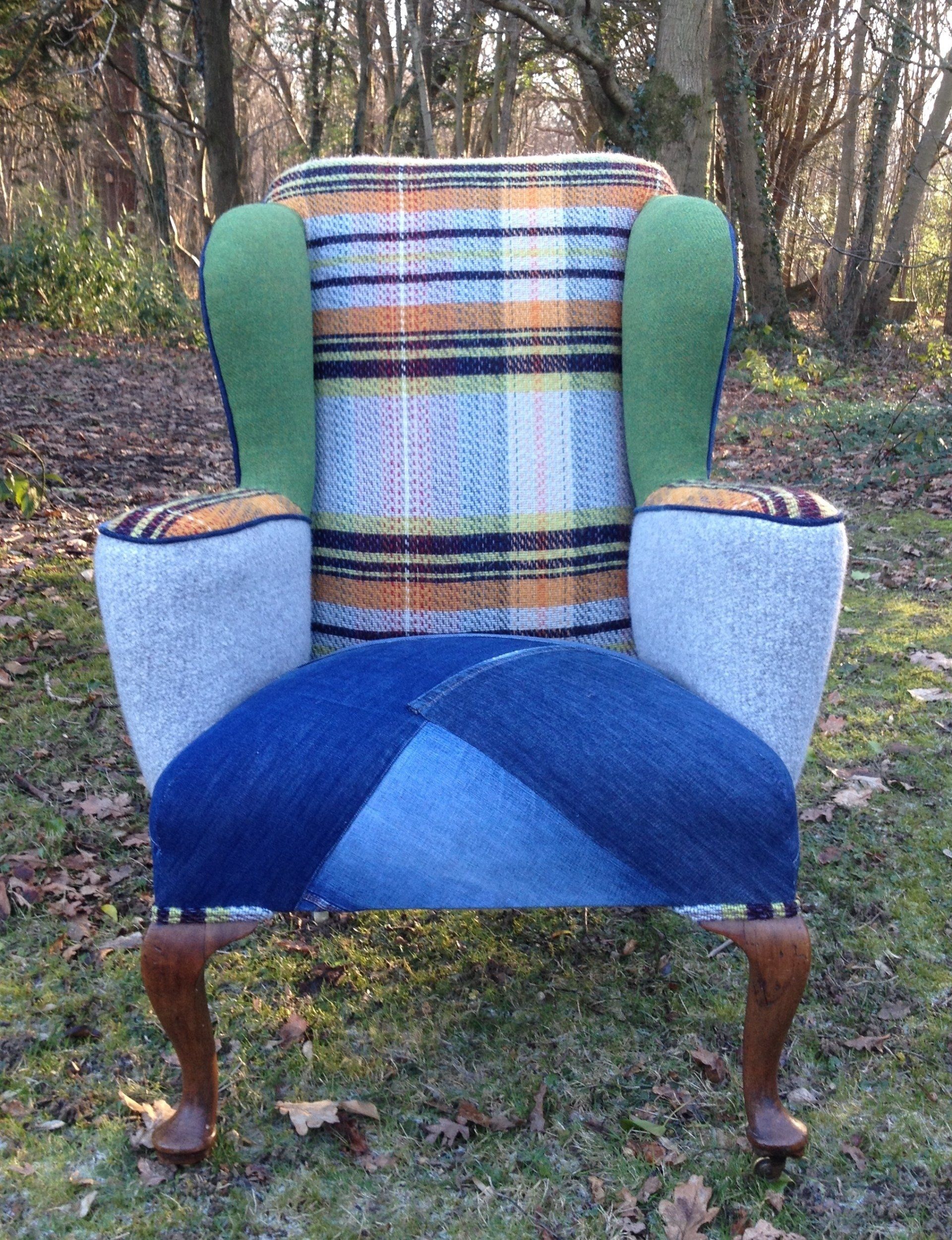 WING BACKED ARMCHAIR After
