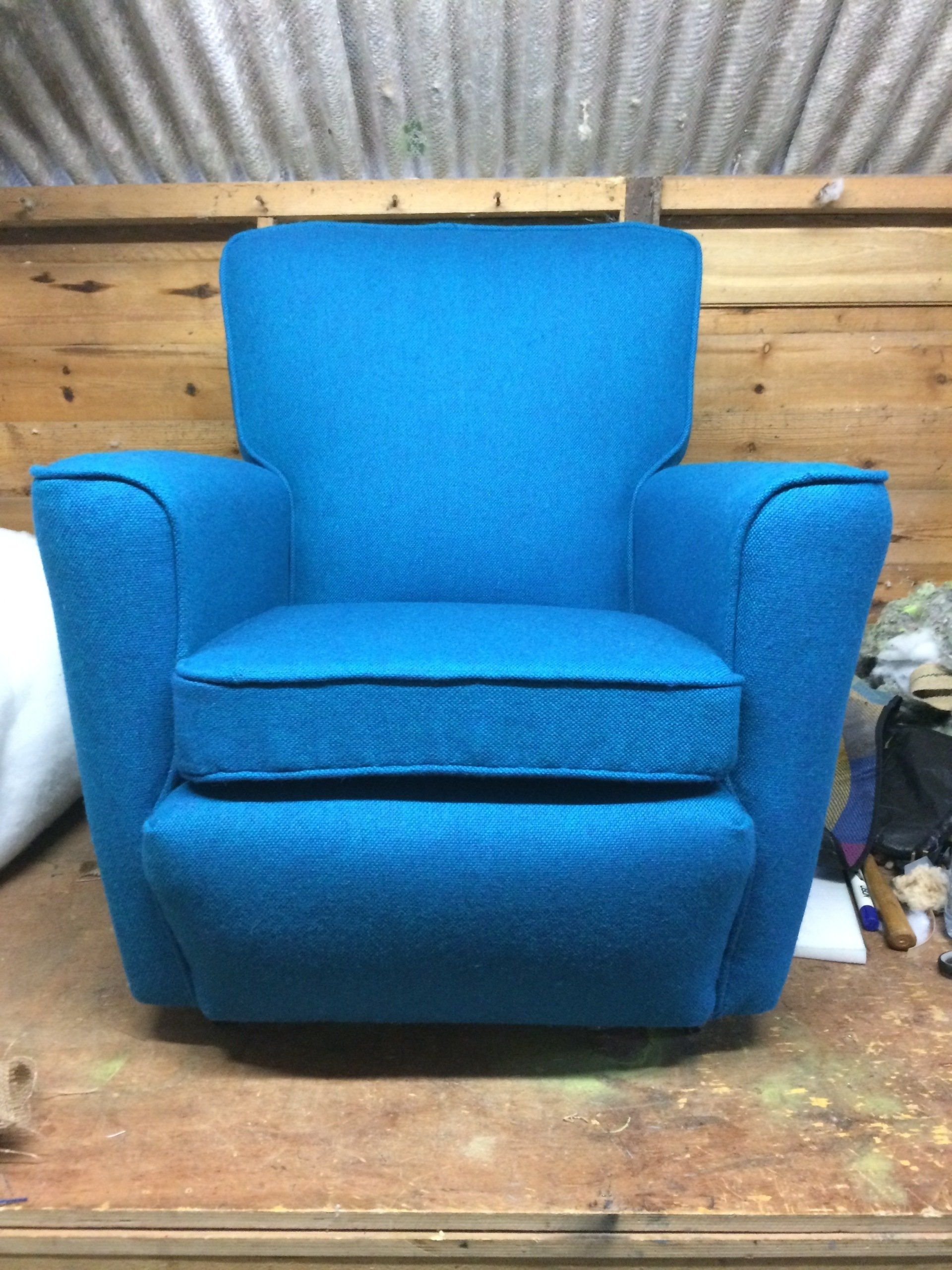 Blue Little Armchair After