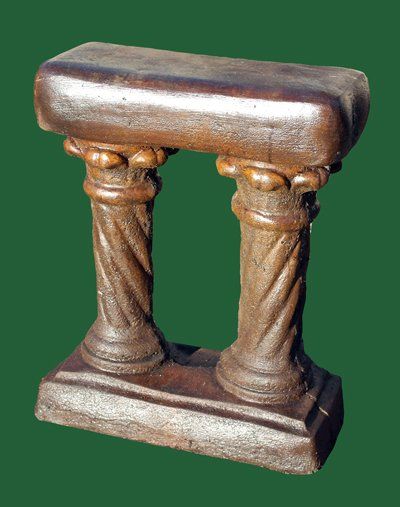 stone garden statue column bench bases