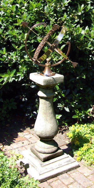 stone garden statue baluster large armillary