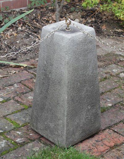 stone garden statue bollard