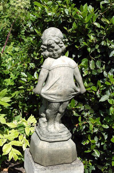 stone garden statue large victorian girl
