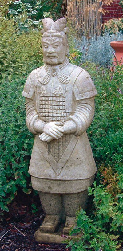stone garden statue terracotta warrior