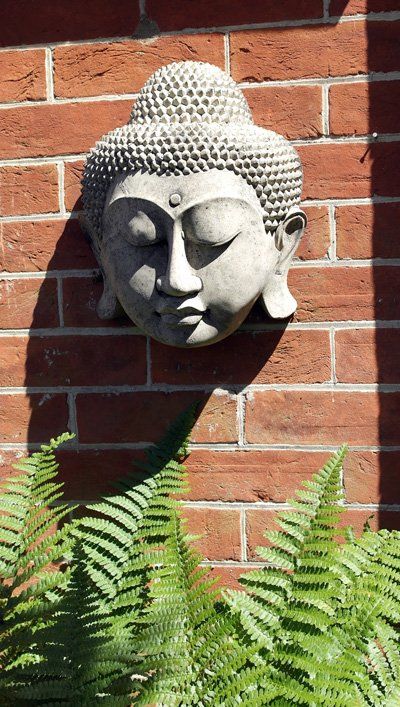 stone garden statue buddha plaque