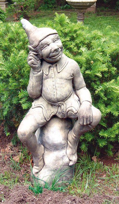 stone garden statue leprechaun