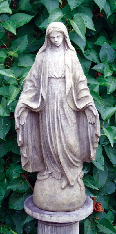 stone garden statue mary