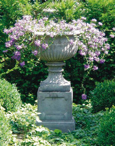stone garden statue regency plinth